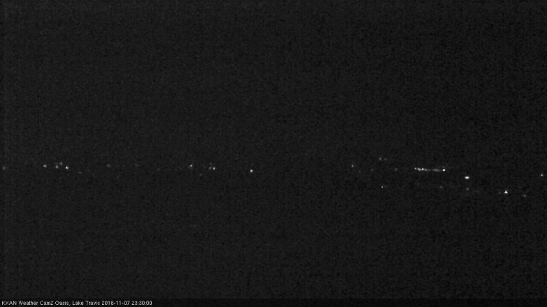 Lake Travis webcam, November 7, 2016 10:45 PM CT
