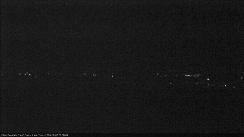 Lake Travis webcam, November 7, 2016 10:55 PM CT
