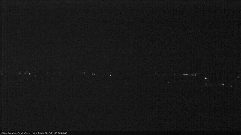 Lake Travis webcam, November 7, 2016 11:05 PM CT