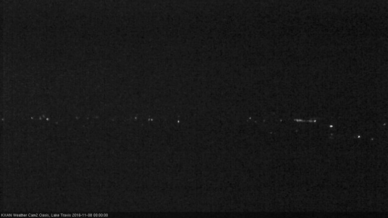 Lake Travis webcam, November 7, 2016 11:10 PM CT