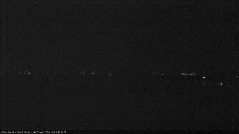 Lake Travis webcam, November 7, 2016 11:35 PM CT