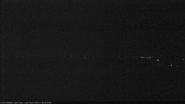 Lake Travis webcam, November 7, 2016 11:40 PM CT
