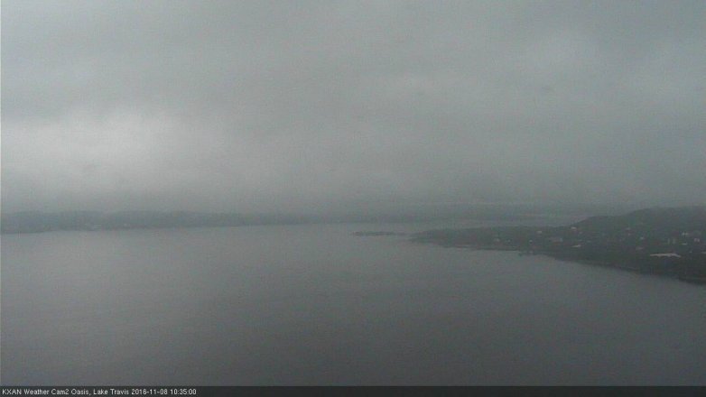 Lake Travis webcam, November 8, 2016 9:45 AM CT