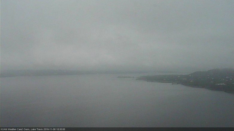 Lake Travis webcam, November 8, 2016 10:00 AM CT