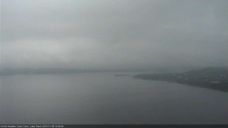 Lake Travis webcam, November 8, 2016 10:05 AM CT