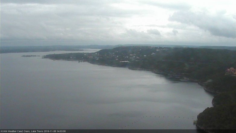 Lake Travis webcam, November 8, 2016 1:25 PM CT