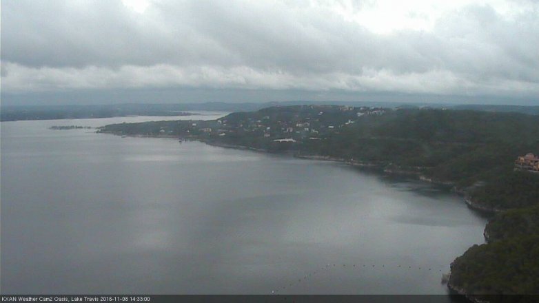 Lake Travis webcam, November 8, 2016 1:40 PM CT