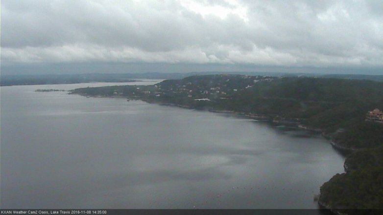 Lake Travis webcam, November 8, 2016 1:45 PM CT