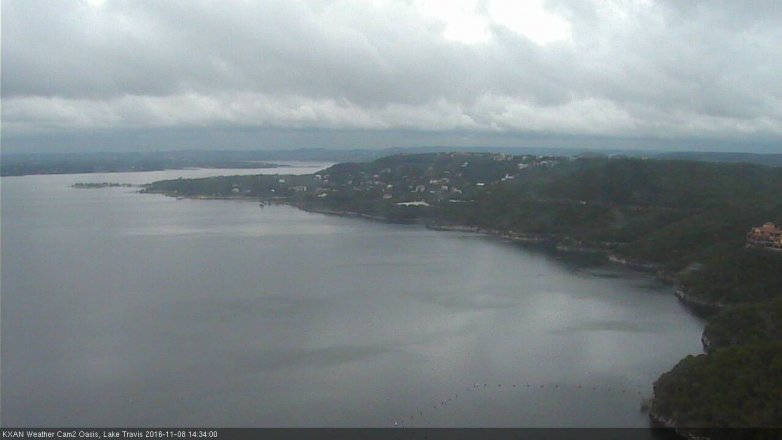 Lake Travis webcam, November 8, 2016 2:05 PM CT