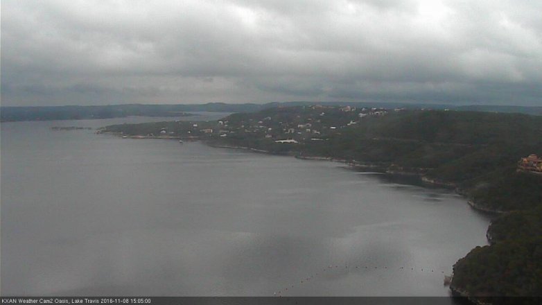 Lake Travis webcam, November 8, 2016 2:10 PM CT