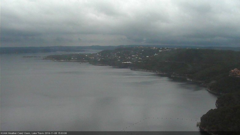 Lake Travis webcam, November 8, 2016 2:15 PM CT