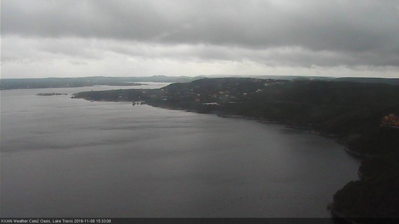 Lake Travis webcam, November 8, 2016 2:50 PM CT