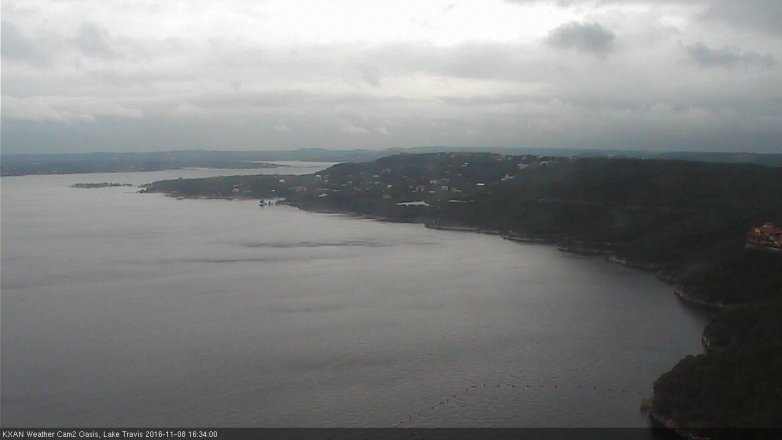Lake Travis webcam, November 8, 2016 3:45 PM CT