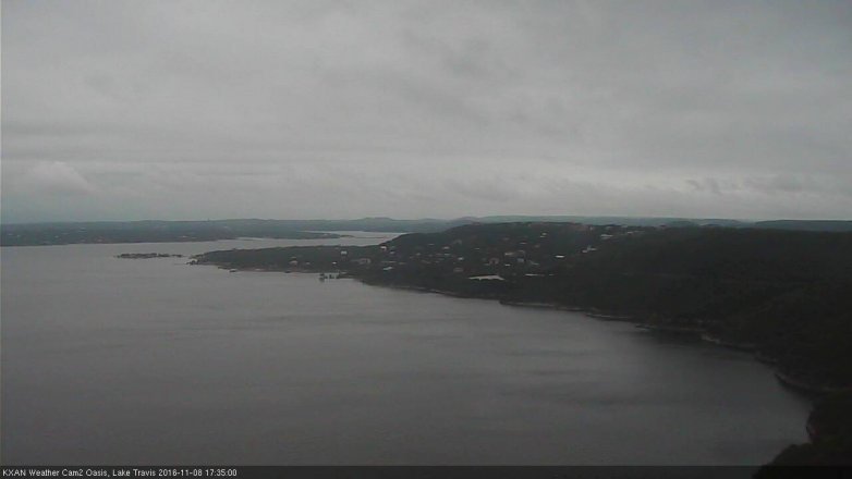 Lake Travis webcam, November 8, 2016 4:50 PM CT