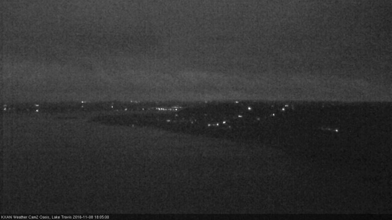 Lake Travis webcam, November 8, 2016 5:15 PM CT