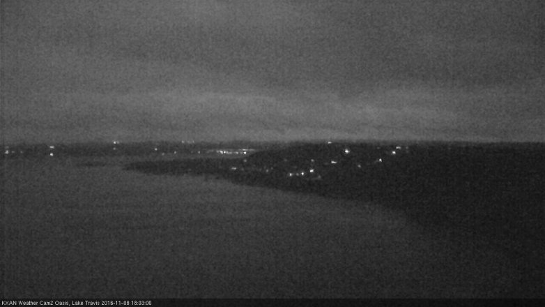 Lake Travis webcam, November 8, 2016 5:25 PM CT