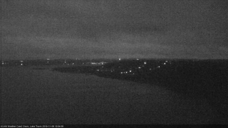 Lake Travis webcam, November 8, 2016 5:30 PM CT