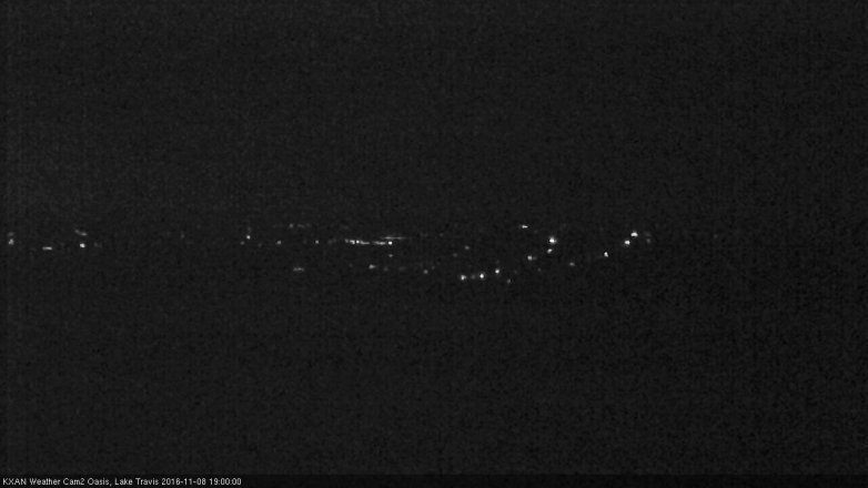 Lake Travis webcam, November 8, 2016 6:05 PM CT