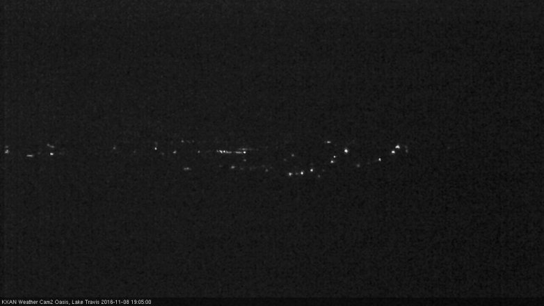 Lake Travis webcam, November 8, 2016 6:20 PM CT