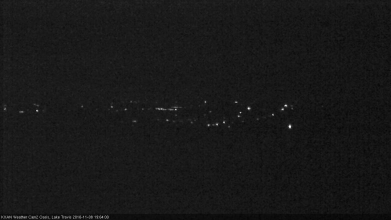 Lake Travis webcam, November 8, 2016 6:25 PM CT
