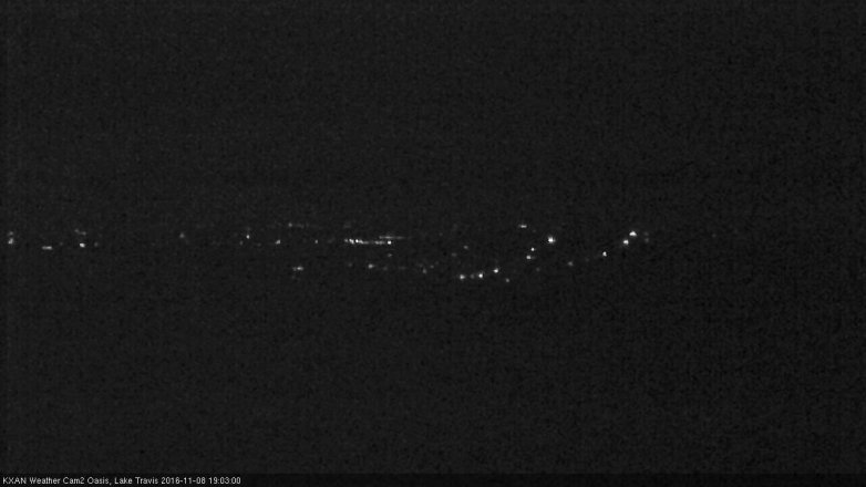 Lake Travis webcam, November 8, 2016 6:30 PM CT