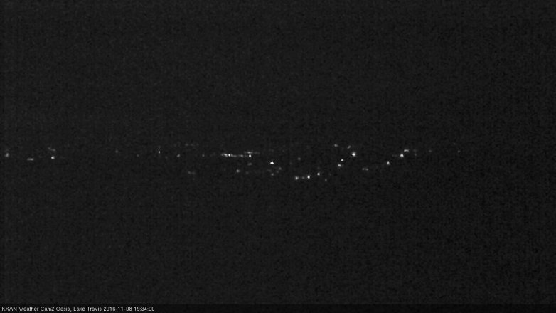 Lake Travis webcam, November 8, 2016 6:45 PM CT