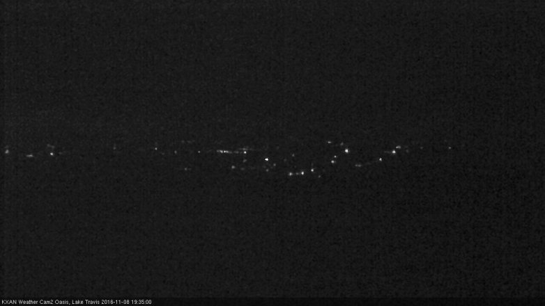 Lake Travis webcam, November 8, 2016 6:50 PM CT