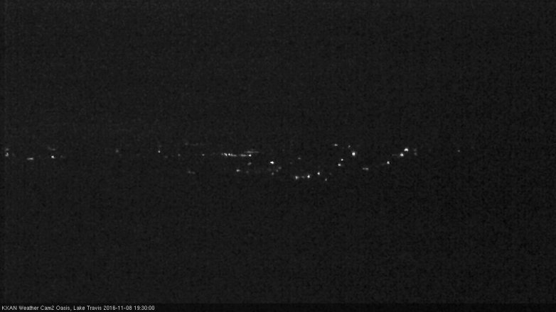 Lake Travis webcam, November 8, 2016 6:55 PM CT
