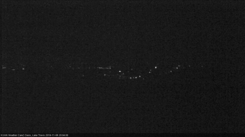 Lake Travis webcam, November 8, 2016 7:25 PM CT