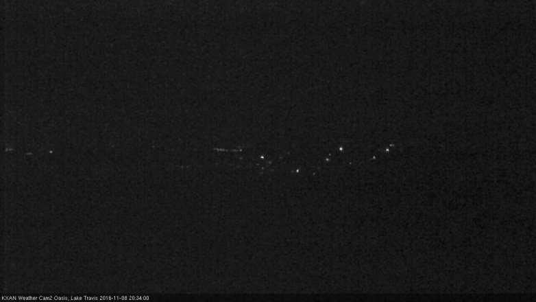 Lake Travis webcam, November 8, 2016 7:40 PM CT