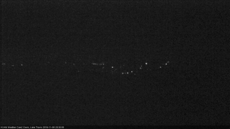 Lake Travis webcam, November 8, 2016 7:50 PM CT