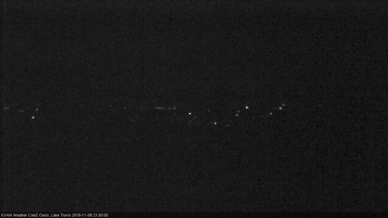 Lake Travis webcam, November 8, 2016 8:05 PM CT