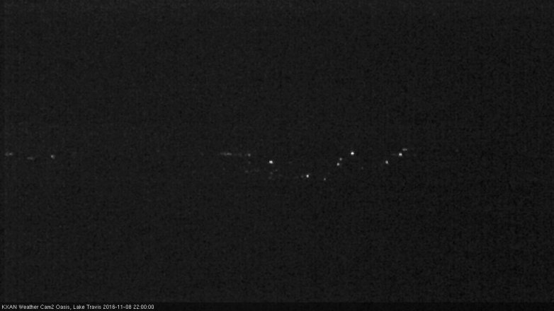 Lake Travis webcam, November 8, 2016 9:15 PM CT