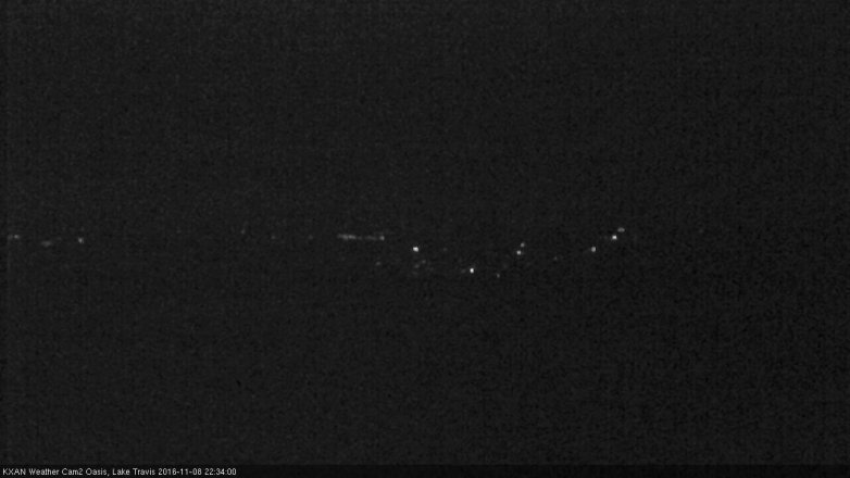 Lake Travis webcam, November 8, 2016 9:40 PM CT