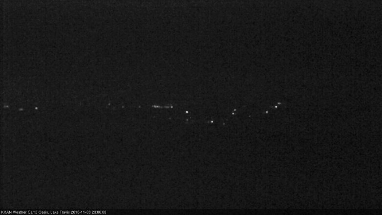Lake Travis webcam, November 8, 2016 10:05 PM CT