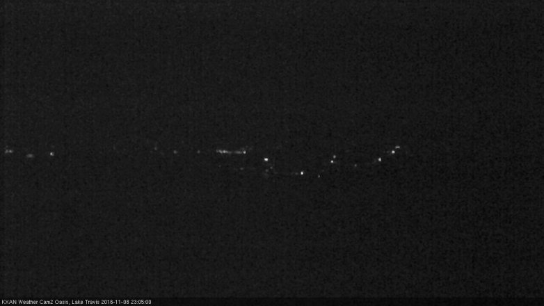 Lake Travis webcam, November 8, 2016 10:25 PM CT