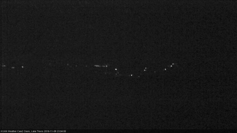 Lake Travis webcam, November 8, 2016 10:30 PM CT