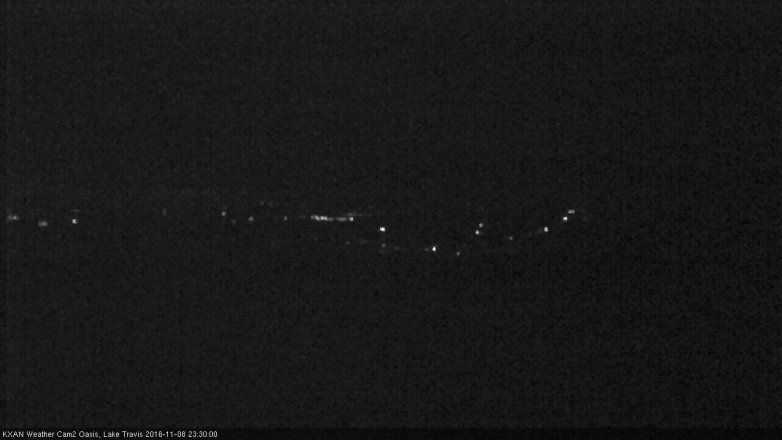 Lake Travis webcam, November 8, 2016 10:35 PM CT