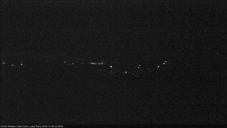 Lake Travis webcam, November 8, 2016 10:50 PM CT