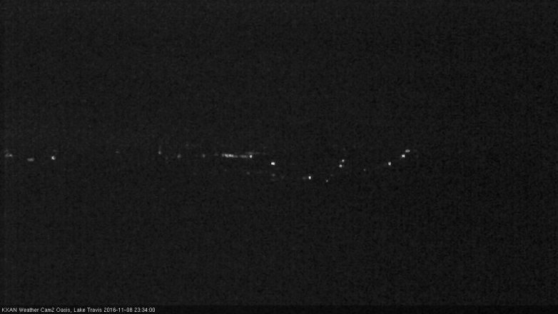 Lake Travis webcam, November 8, 2016 11:00 PM CT