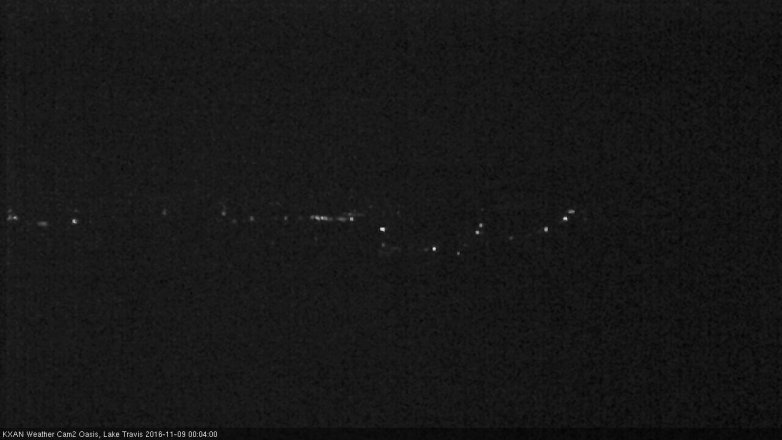 Lake Travis webcam, November 8, 2016 11:20 PM CT