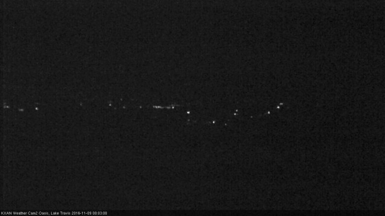Lake Travis webcam, November 8, 2016 11:30 PM CT