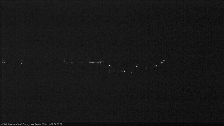 Lake Travis webcam, November 8, 2016 11:50 PM CT
