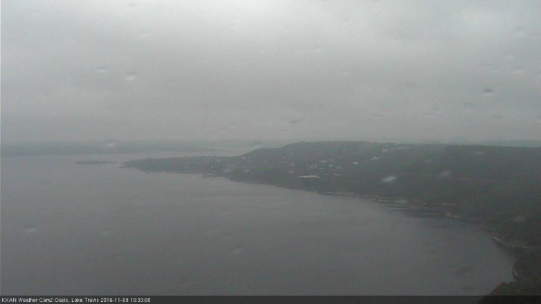 Lake Travis webcam, November 9, 2016 10:05 AM CT