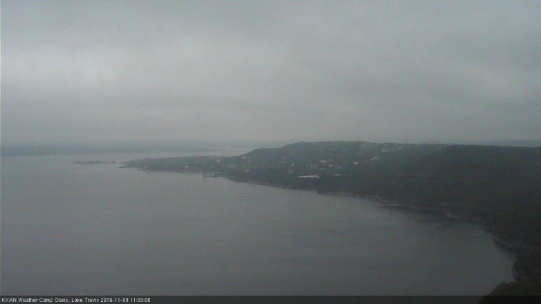 Lake Travis webcam, November 9, 2016 10:15 AM CT