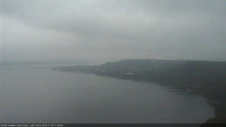 Lake Travis webcam, November 9, 2016 10:40 AM CT