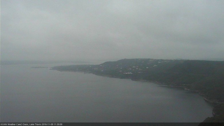 Lake Travis webcam, November 9, 2016 10:55 AM CT