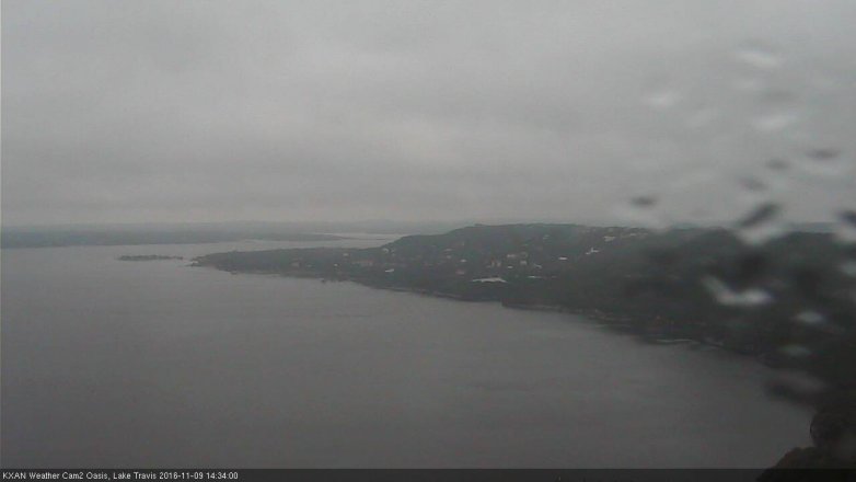 Lake Travis webcam, November 9, 2016 1:50 PM CT