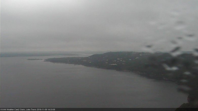 Lake Travis webcam, November 9, 2016 2:00 PM CT