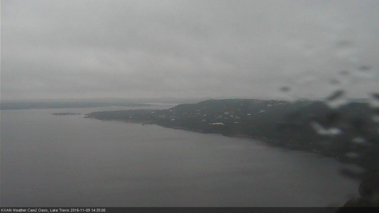 Lake Travis webcam, November 9, 2016 2:05 PM CT